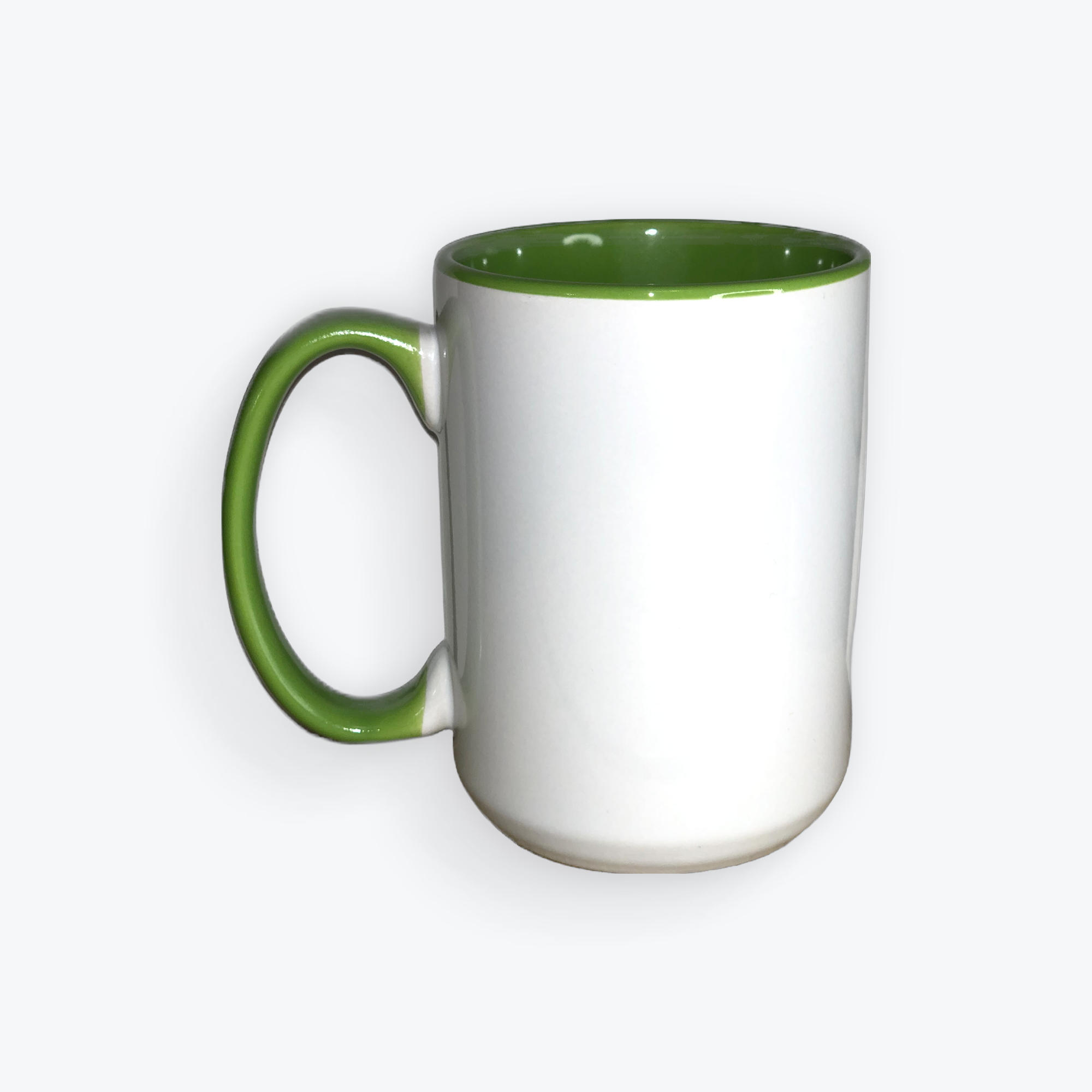 Light Green Two Tone 15 oz Mug