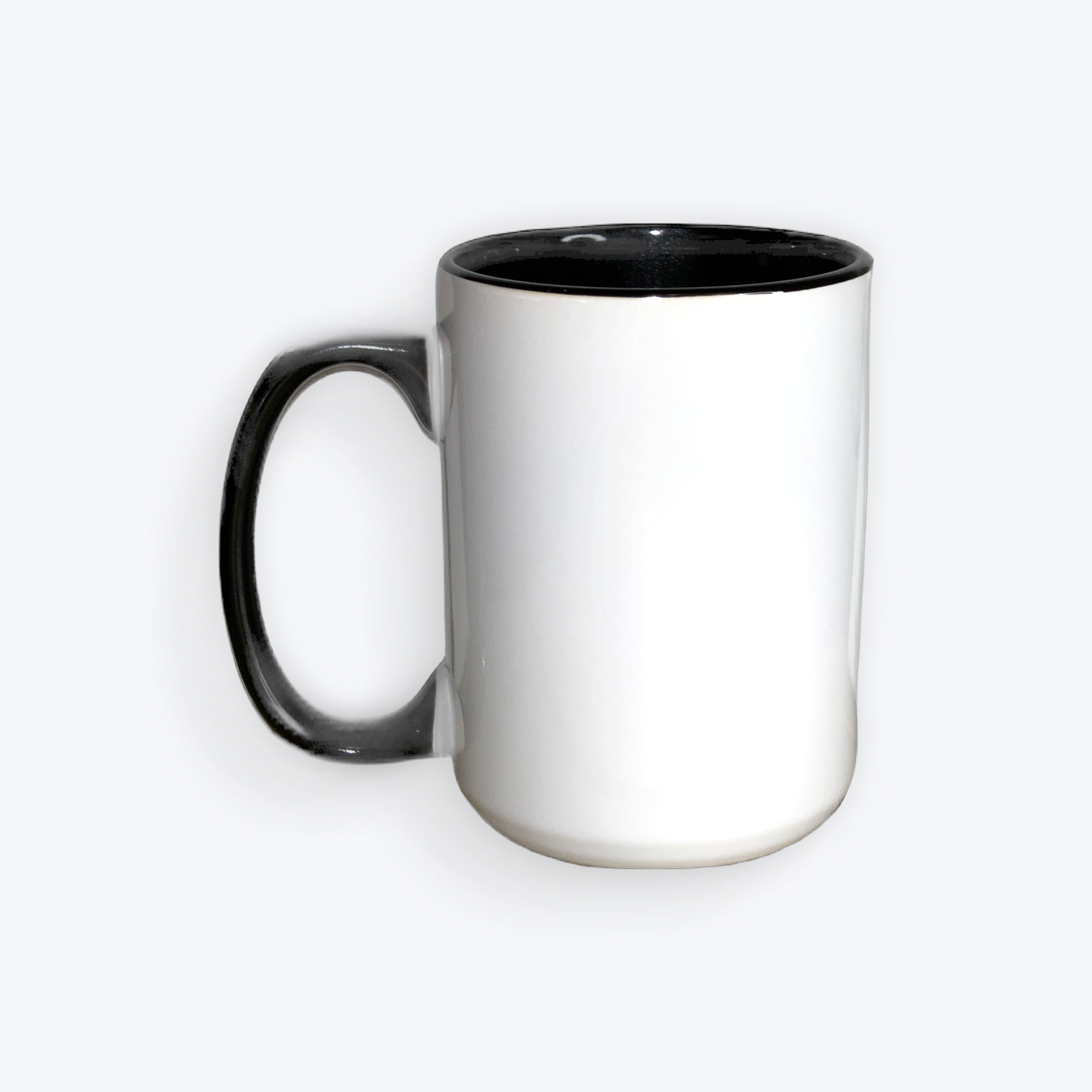 Black 15 oz Two Tone Mug