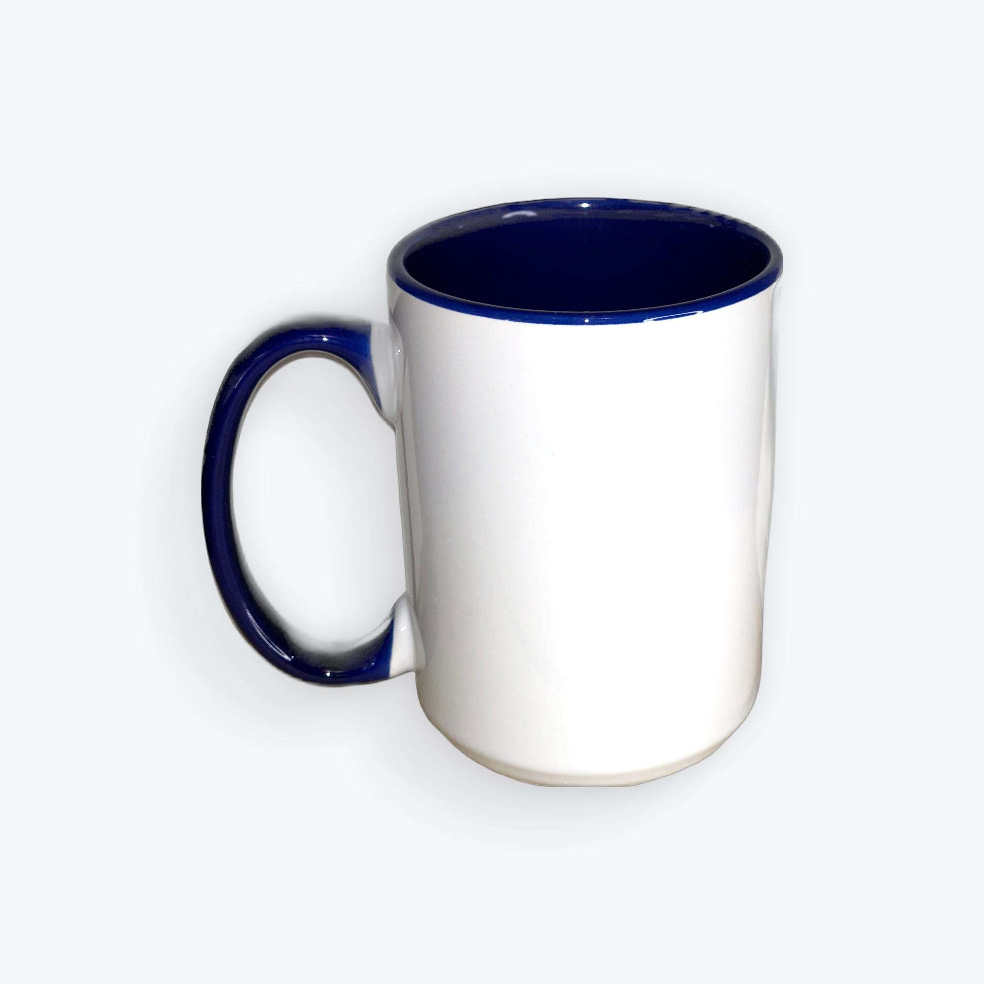 Navy Blue Two Tone 15 oz Mug